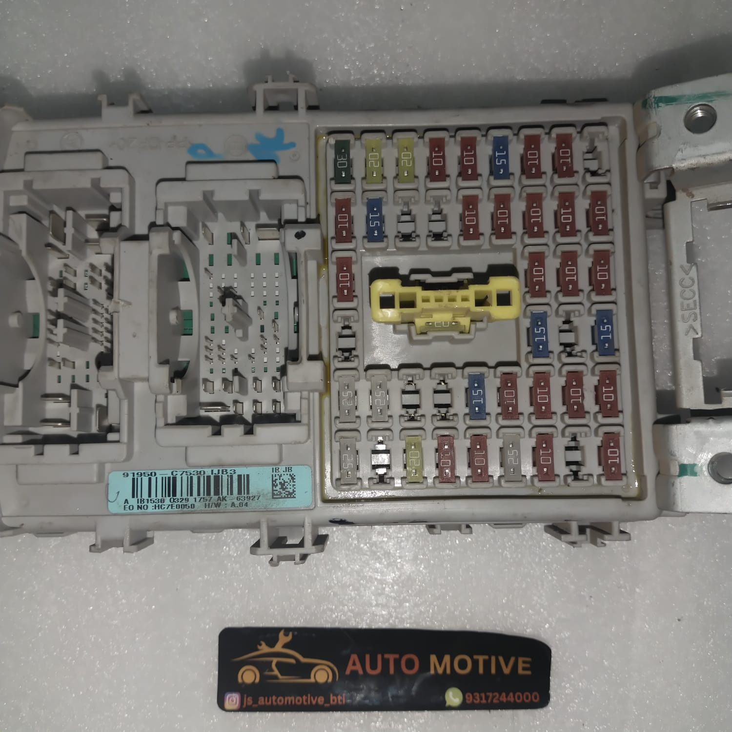 I20 JUNCTION BOX ASSY-I/PNL